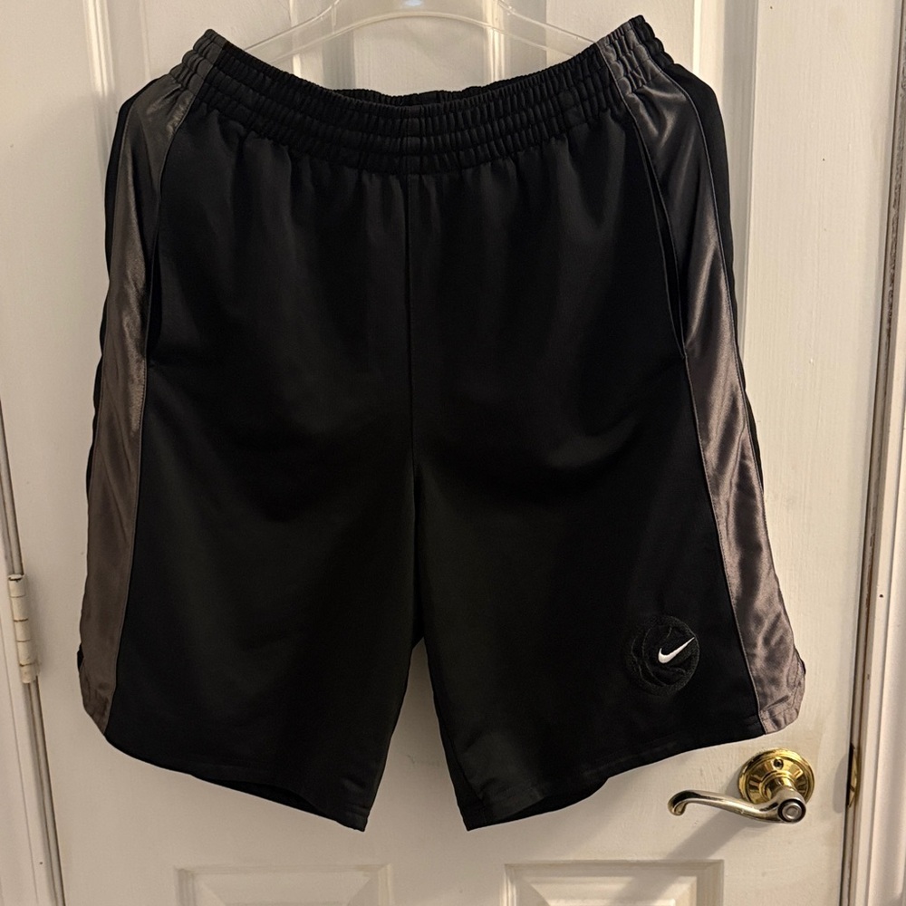 Nike Men's Black, White and Gray Athletic Shorts